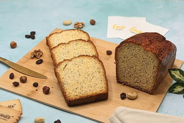 Cake au citron & pavot (10 parts)