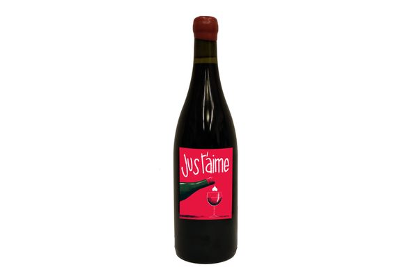 Bouteille de vin rouge Bio "Jus t'aime Bourgueil"