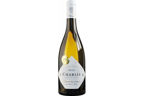 Bouteille de vin blanc "Chablis"