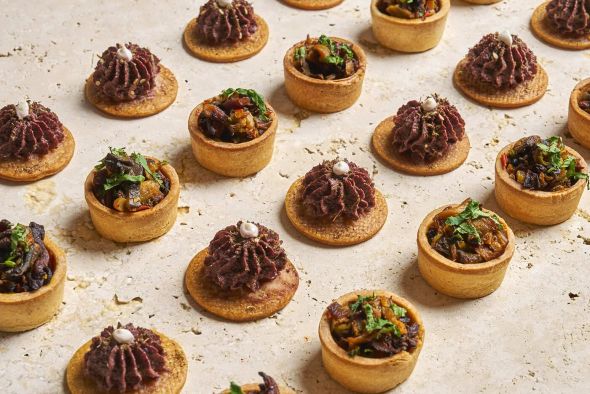 Assortiment de pièces salées végétariennes x24