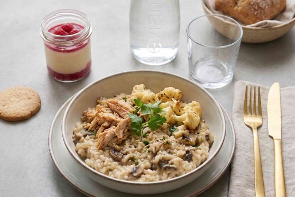 Plateau repas Risotto au poulet & champignons