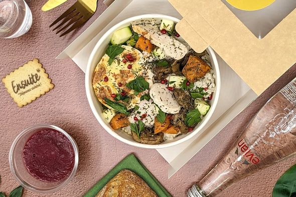 Plateau repas Poulet aux cèpes