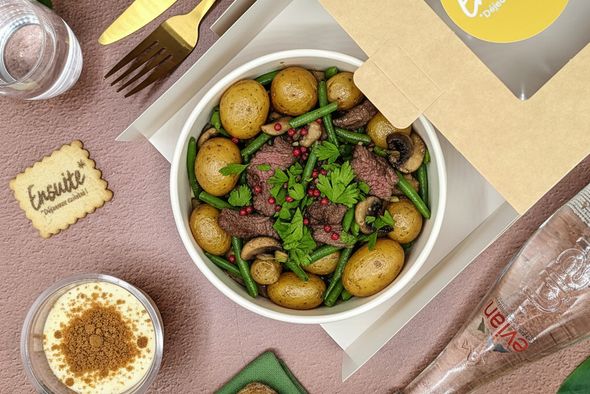 Plateau repas Bœuf effiloché