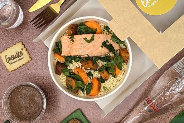 Plateau repas Paupiette de saumon