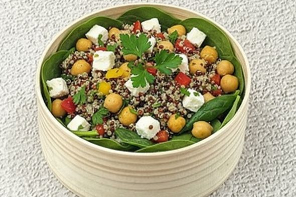 Entrée Feta & pois chiches