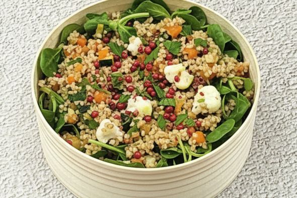 Entrée Choux-fleur & petits légumes