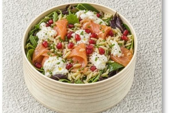 Entrée Saumon & stracciatella