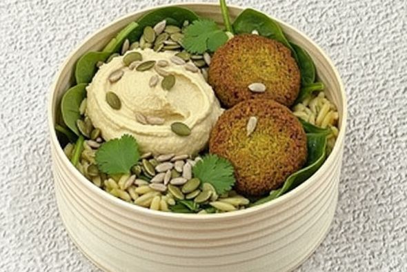 Entrée Houmous & champignons