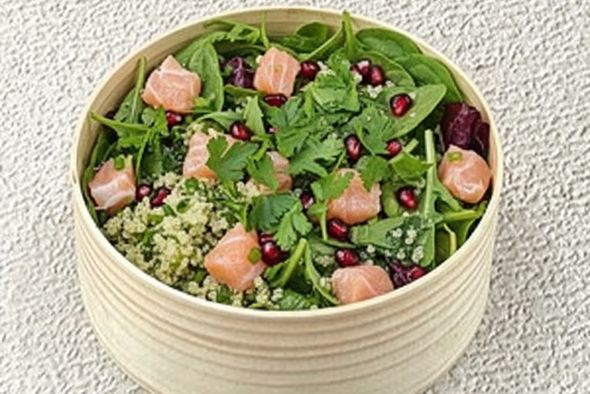 Entrée Quinoa & saumon