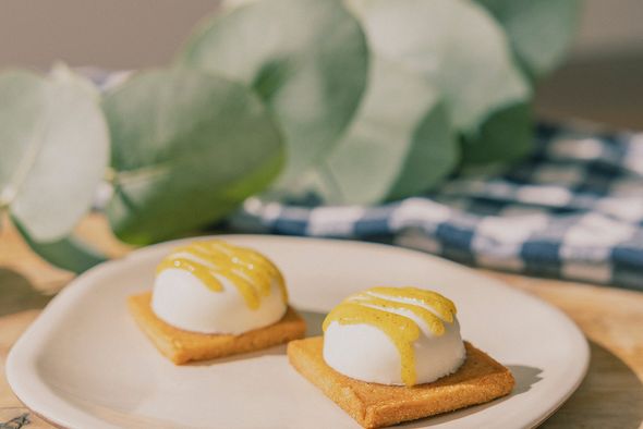 Plateau de 40 cheesecakes agrumes & verveine