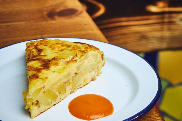 Tortilla - oignons confit