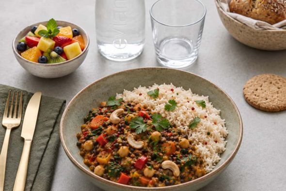 Plateau repas Dahl de légumes à l’indienne