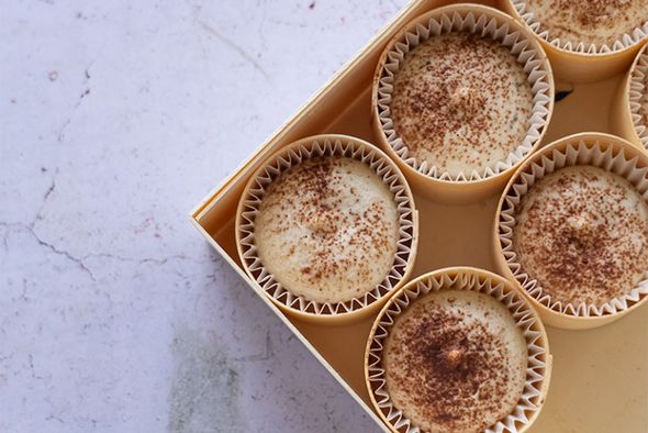 Mini timbalines tiramisu & chou fleu, 9 pièces