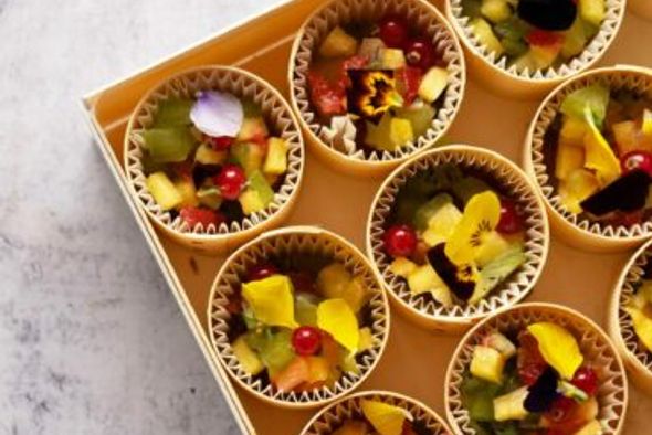 Verrine de salade de fruits, 9 pièces