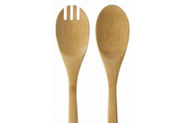 Couverts de service bambou