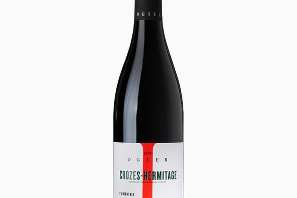 Bouteille de vin rouge "AOP CROZES HERMITAGE"