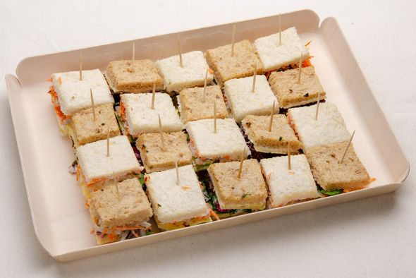 Plateau damier 24 club sandwich vegan