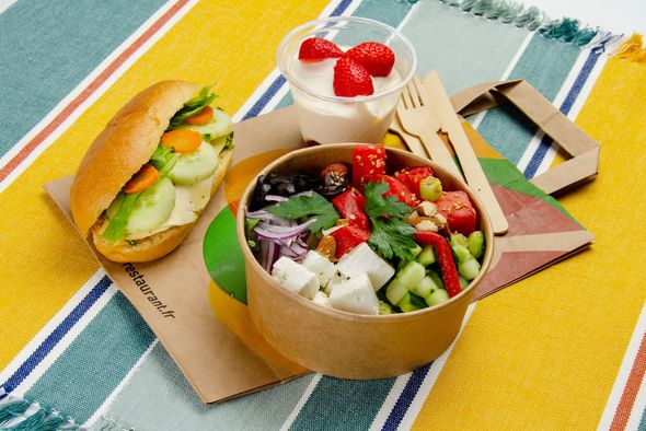 Lunchbag : Viennois, salade & dessert - Veggie 2