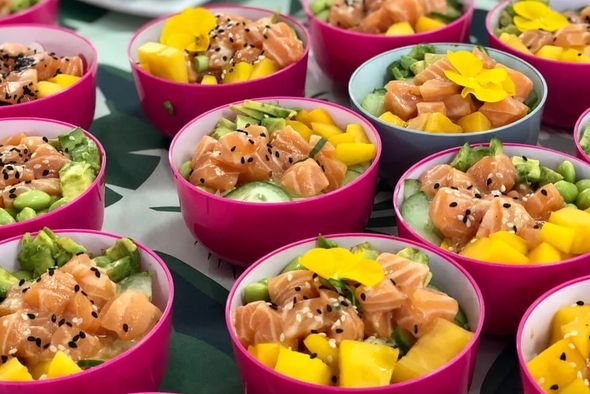 Plateau de 10 Mini-pokés - Saumon Kauai