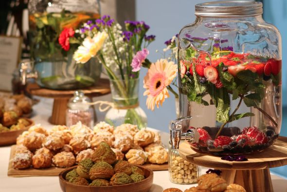 Jarre d'eau infusée de Noël