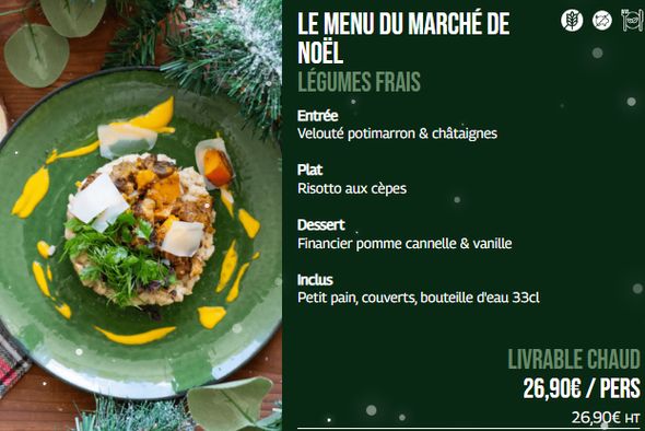 Menu Marché de Noël