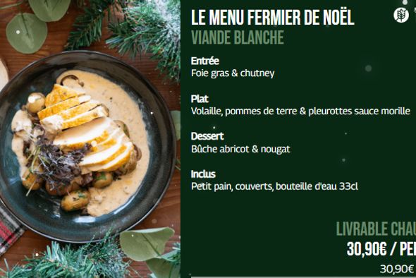 Menu Fermier de Noël