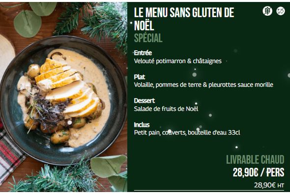 Menu Sans Gluten de Noël