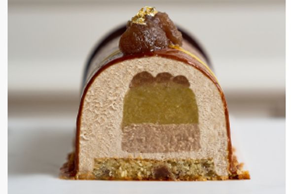 Bûche Marron Poire - 6 Personnes