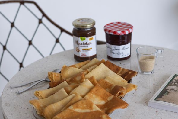 Lot 20 mini crêpes avec accompagnements