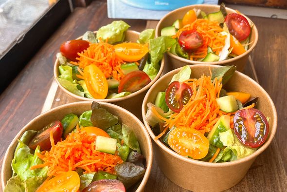 Lot de 4 salade verte & crudités