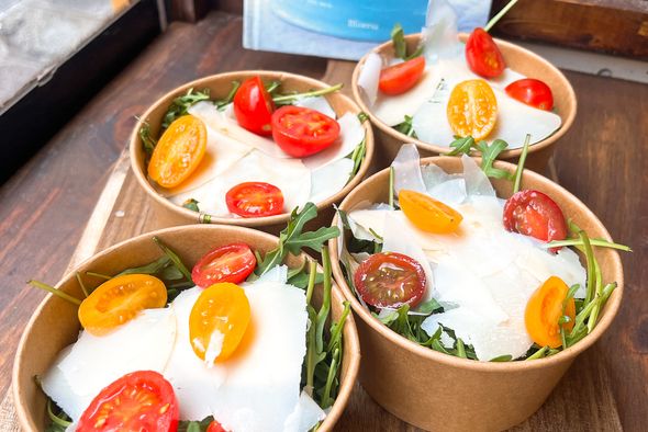 Lot de 4 salades roquette parmesan