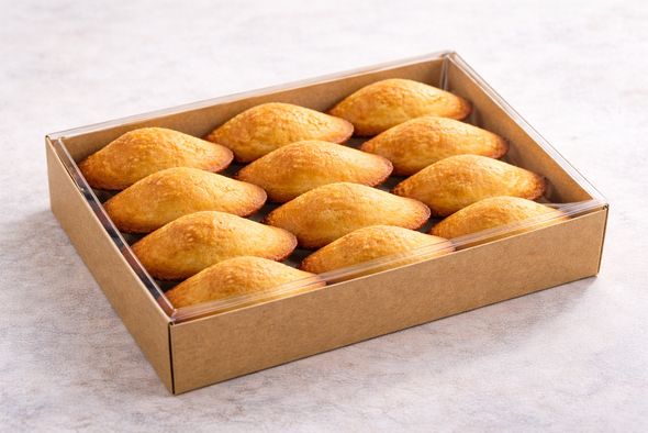 Boite de 12 madeleines fondantes vanille