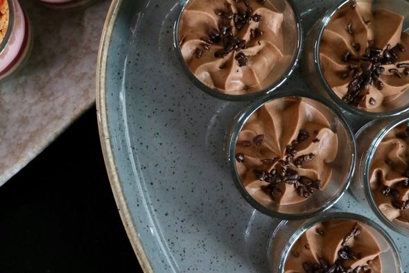 Mousse au chocolat, fleur de sel