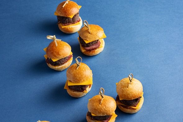 Burgers de boeuf effilochés