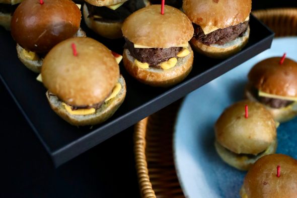 Burgers de boeuf effilochés