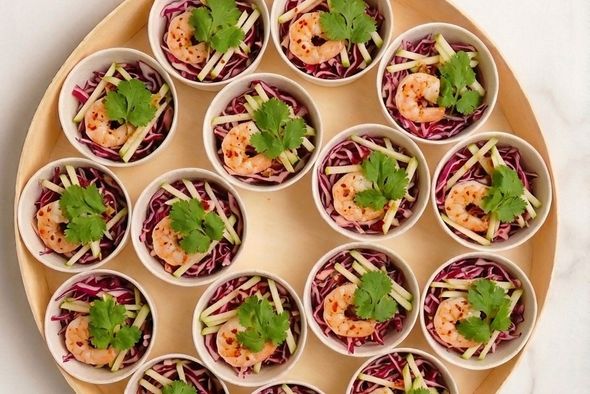 Coffret de 16 verrines "Crevettes à la thaï"