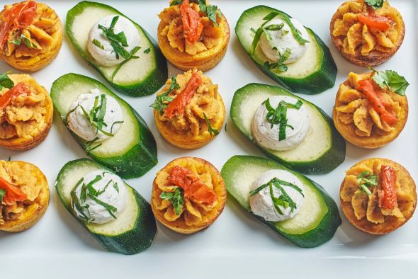 Assortiment de pièces végétariennes x24