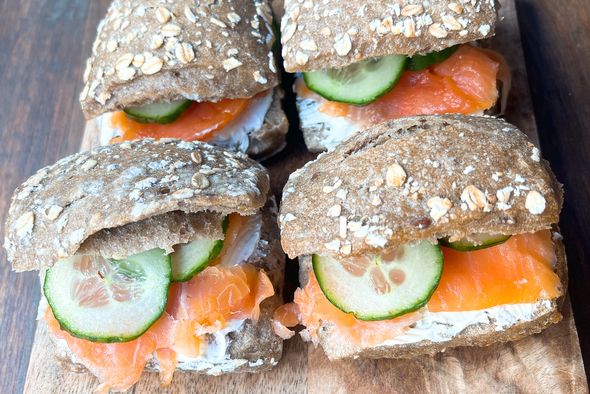 Lot de 6 Mini Sandwich Saumon