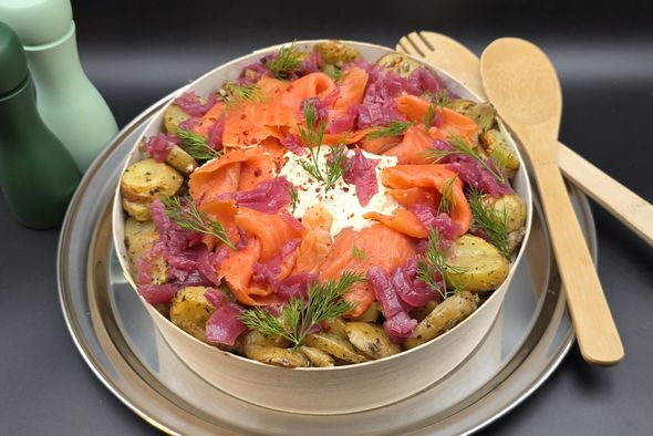 Woodbox - Truite fumée & salade de pommes de terre