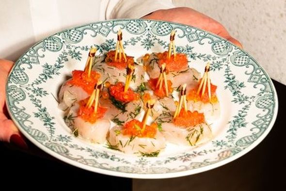 Plateau de 40 Gravlax de merlu aux herbes