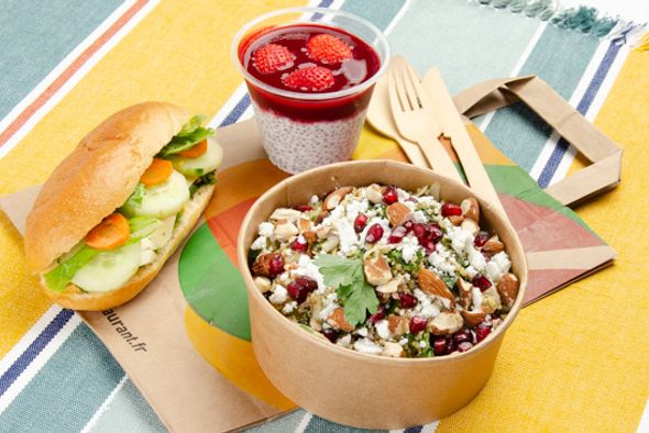 Lunchbag : Viennois, salade & dessert - Végé