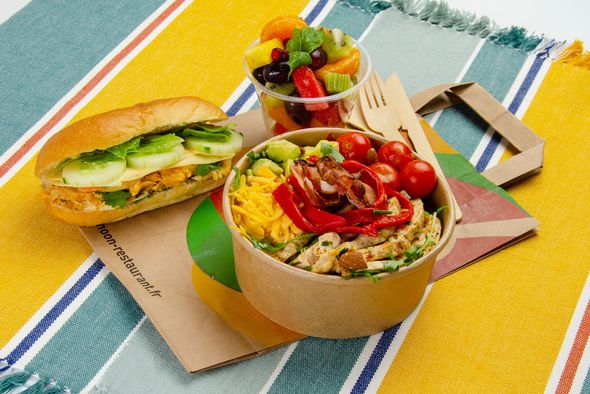 Lunchbag : Viennois, salade & dessert - Poulet