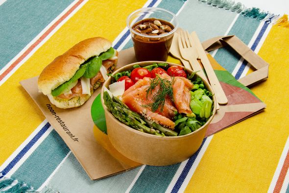 Lunchbag : Viennois, salade & dessert - Poisson