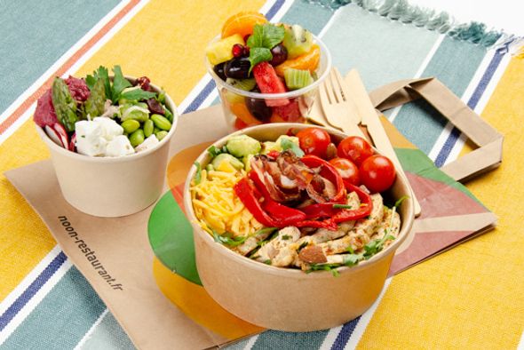 Lunchbag : Entrée, salade & dessert - Poulet
