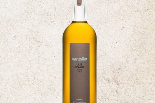 Jus de Pomme Alain Milliat 1L Bouteille en verre.
