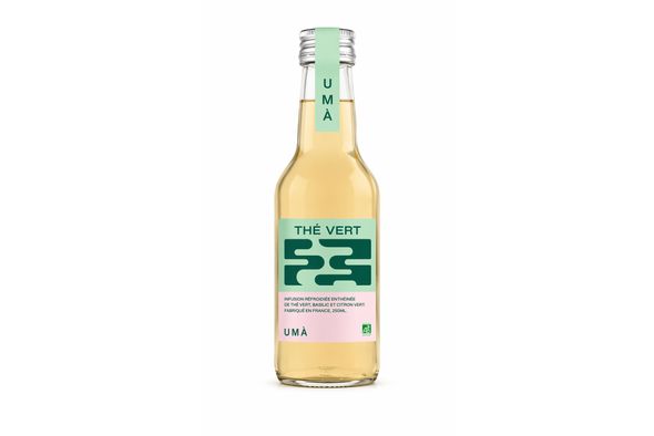 Thé vert Basilic / Citron vert UMA 25cl