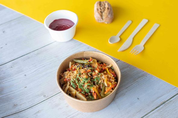 Lunchbox Noodles thaï, sésame, légumes au wok