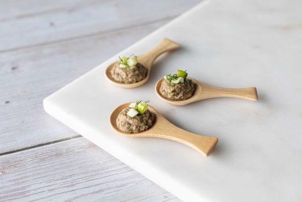 30 Cuillères émulsion dés de feta au cumin
