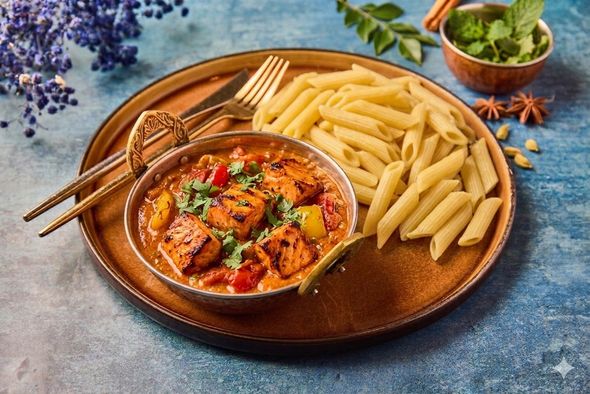 Cabillaud Tikka Masala & Pennes