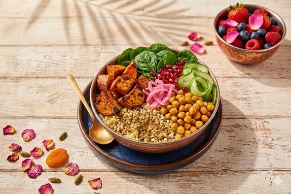 Bowl boulgour, légumes rôtis gourmands